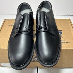 Black Leather, Capps Airlite Uniform Footwear- Size 7.5E DLA-TROOP SUPPORT